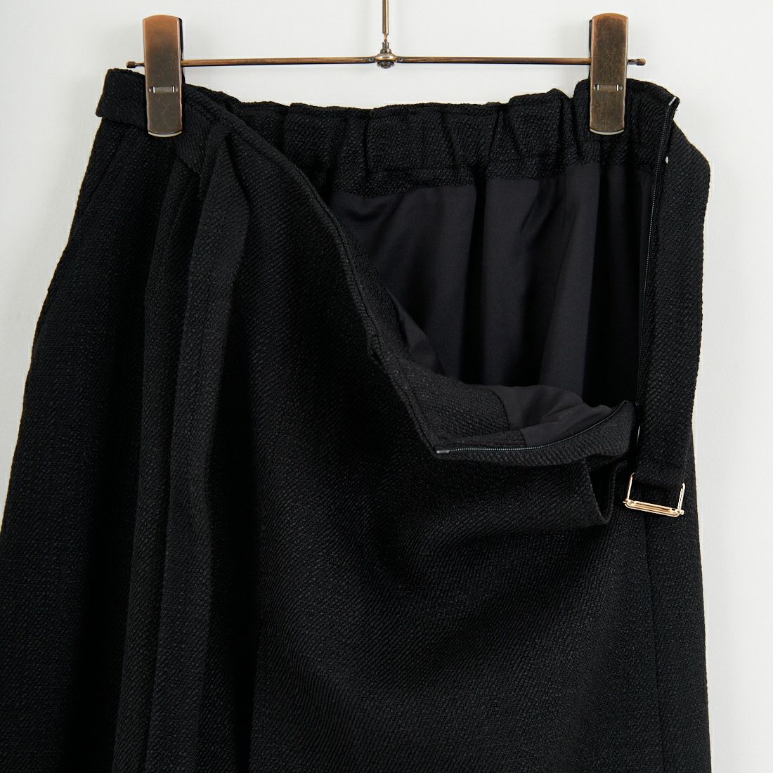 CHIGNON [シニヨン] ツイードファスナースリットスカート [2756-451MK] BLACK