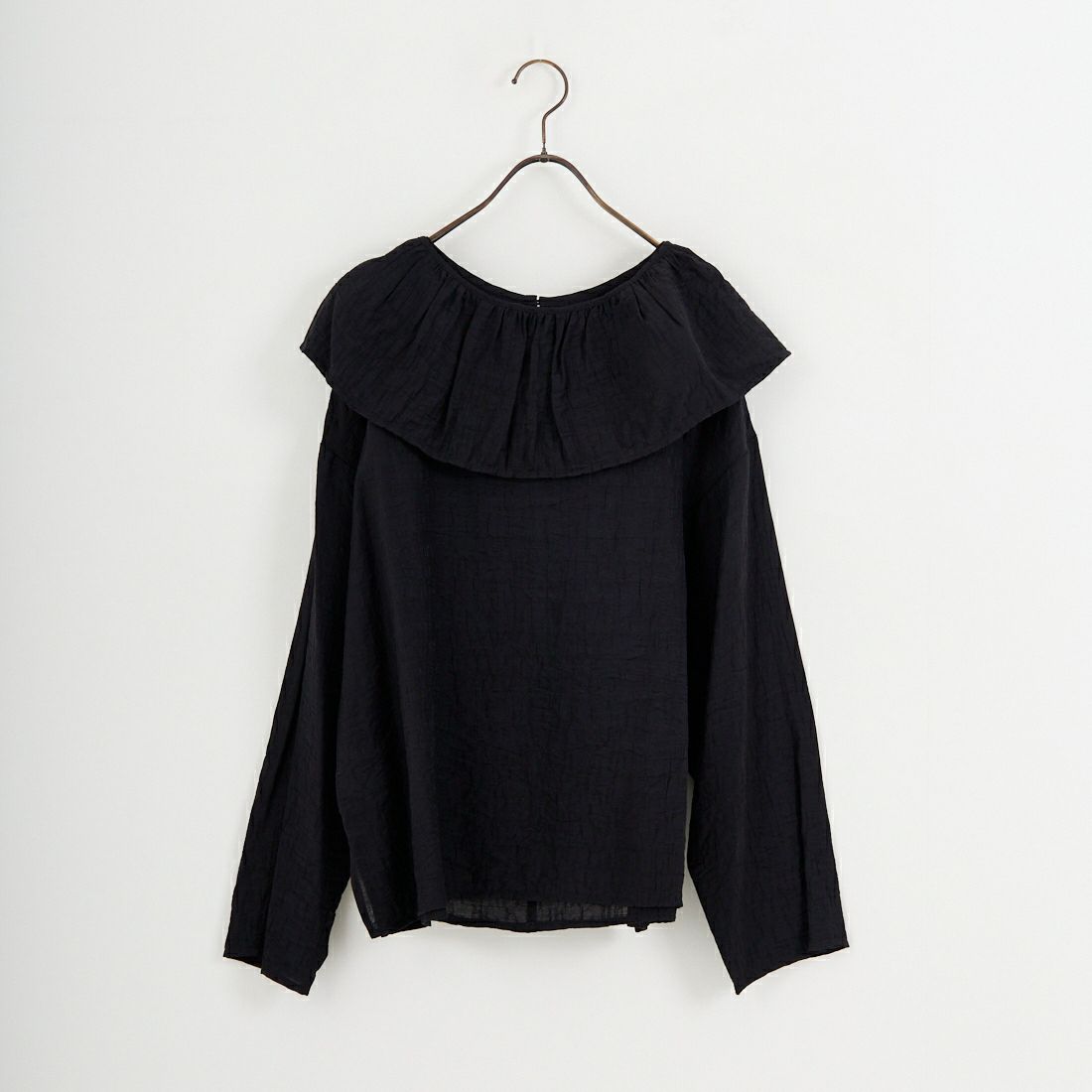 CHIGNON [シニヨン] フリル衿付きシャツ [1556-428KK] BLACK