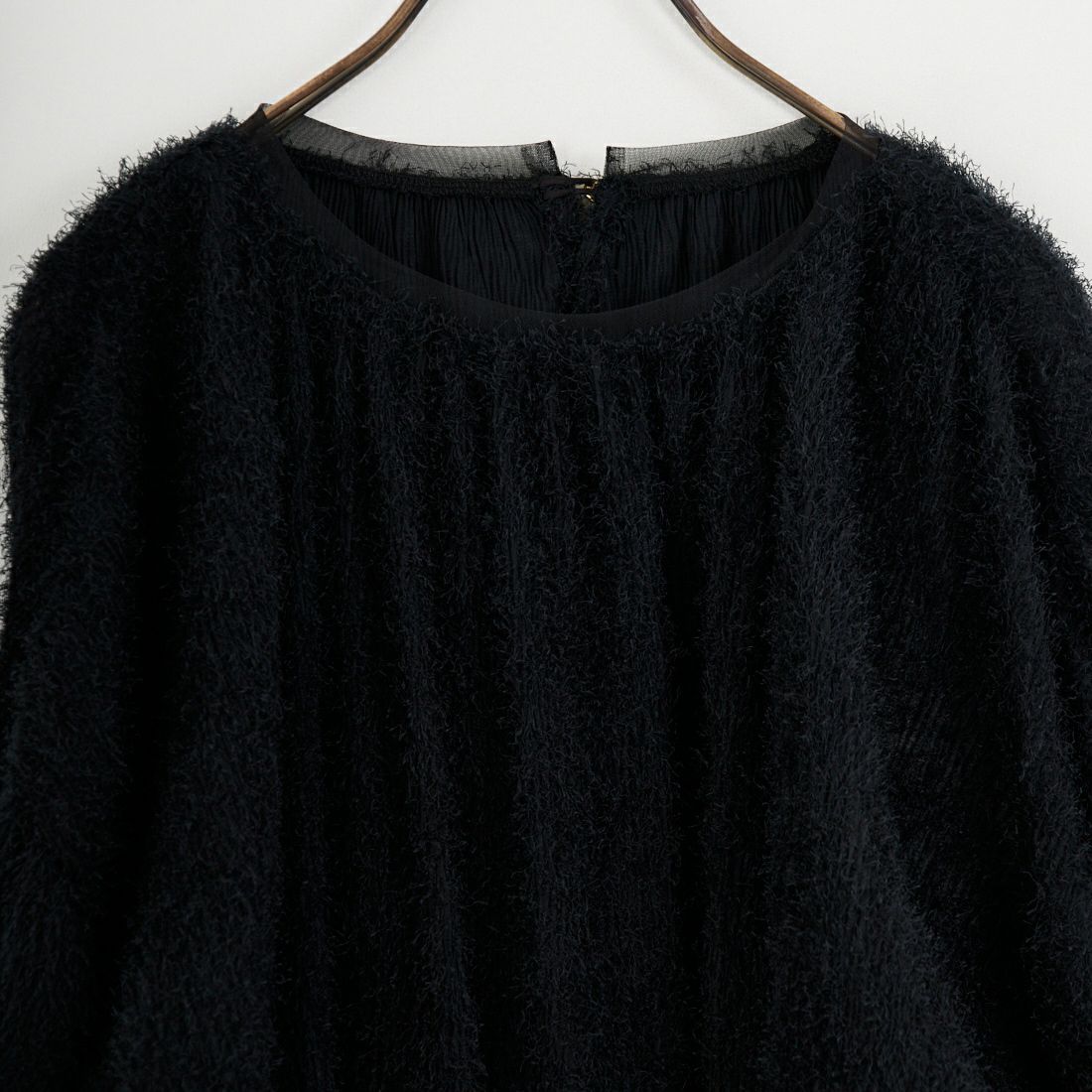 CHIGNON [シニヨン] 楊柳シャギーブラウス [1856-462BZ] BLACK