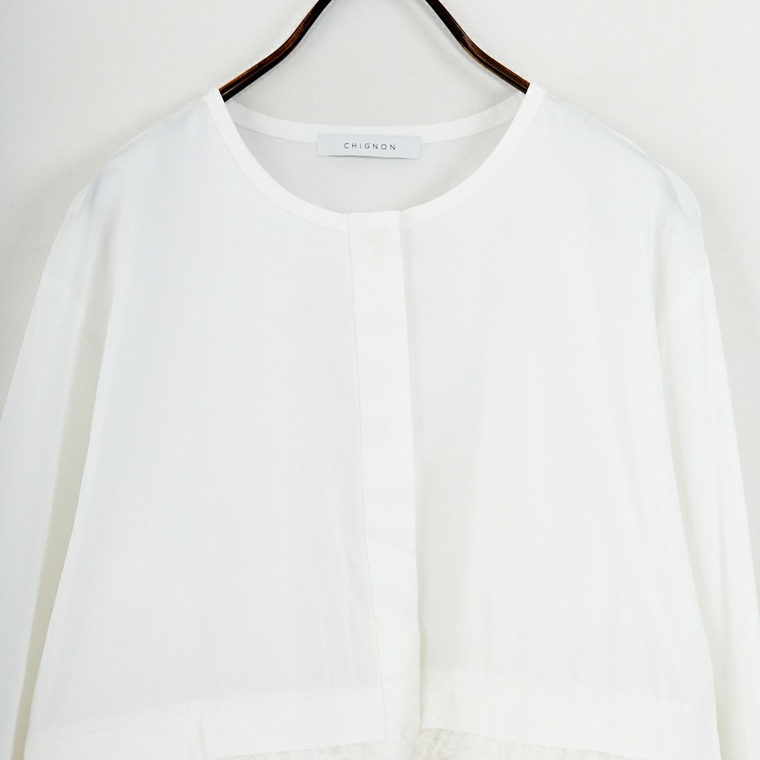 CHIGNON [シニヨン] ファードッキングシャツ [1956-423KK] WHITE