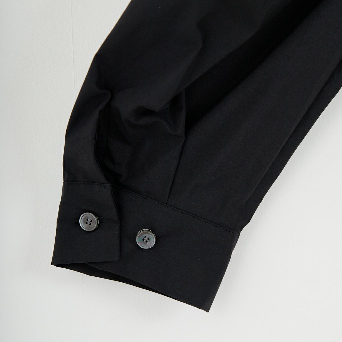 RIM.ARK [リムアーク] フォールデッドネックタックブラウス [460JSL30-0391] BLK