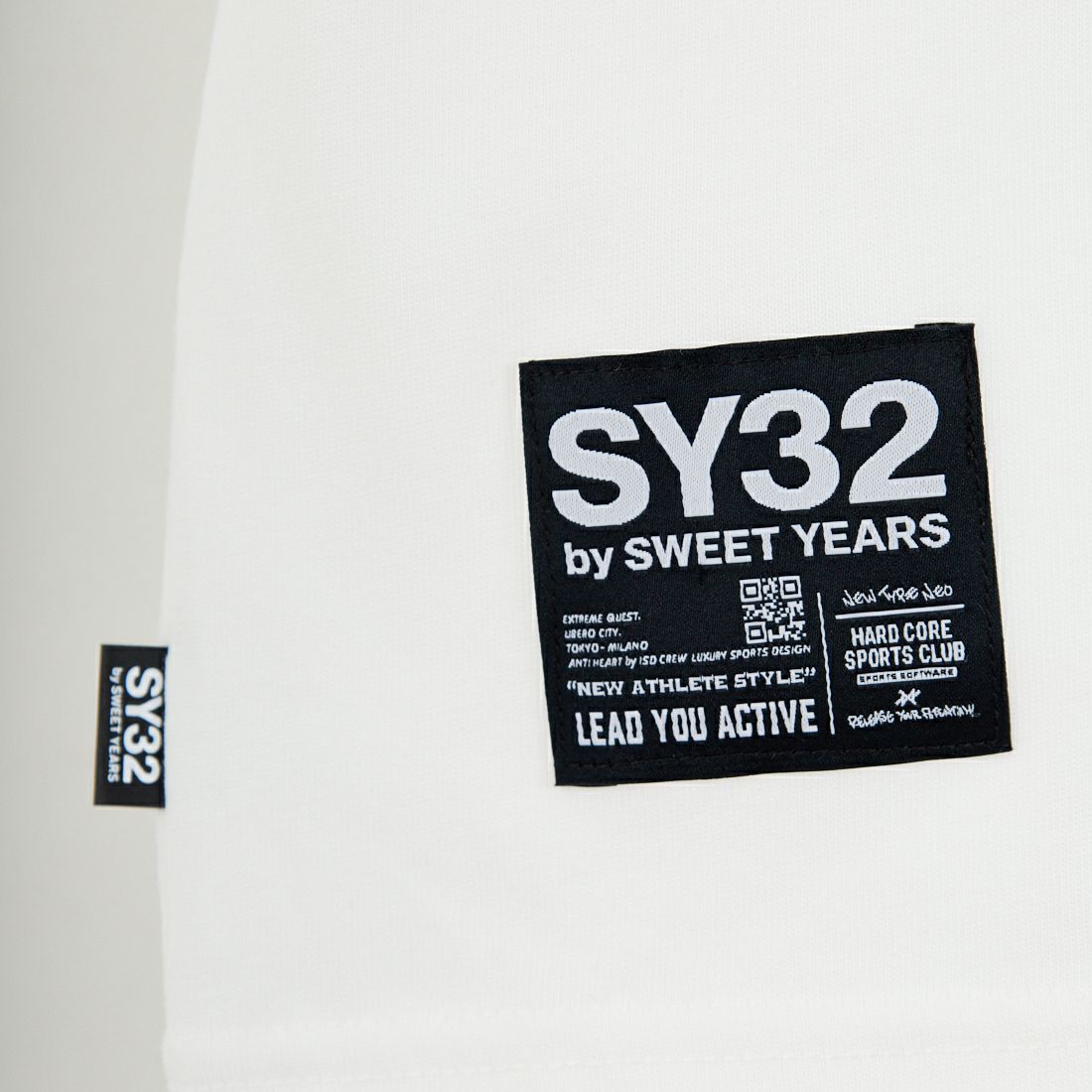 SY32 [エスワイサーティトゥ] ネックラウンドプリント ロングスリーブTシャツ [32-26SN1-15] WHITE