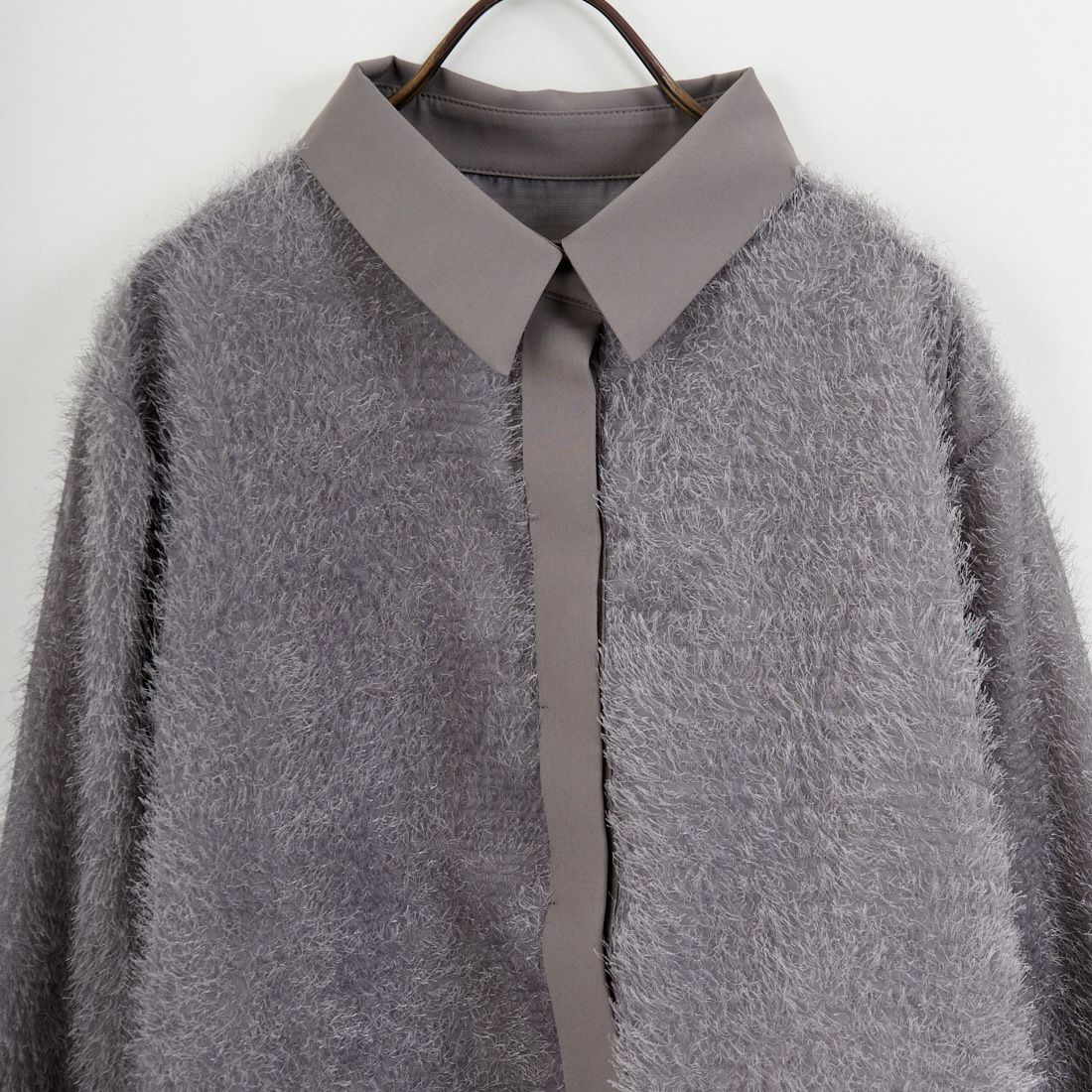 &g'aime [アンジェム] フリンジシャツ [988-68200] ｸﾞﾚｰ