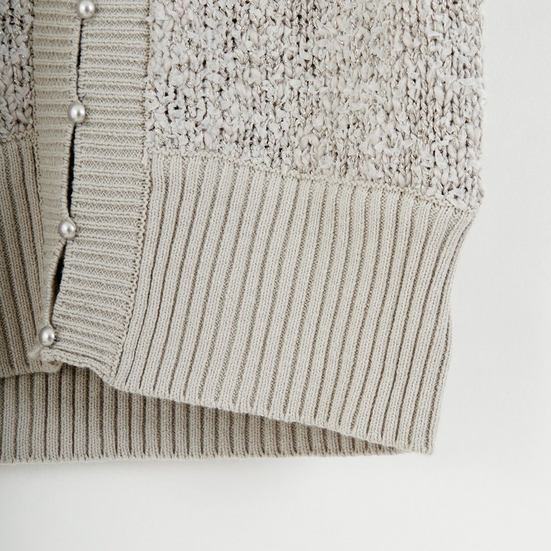 &g'aime [アンジェム] ラメバタフライヤーンベスト [986-68002] ｸﾞﾚｰｼﾞｭ