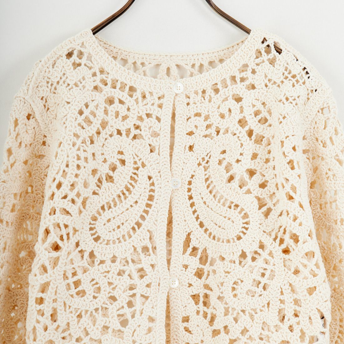 CLOCHE [クロシェ] レースニットカーディガン [61285502] ｱｲﾎﾞﾘｰ