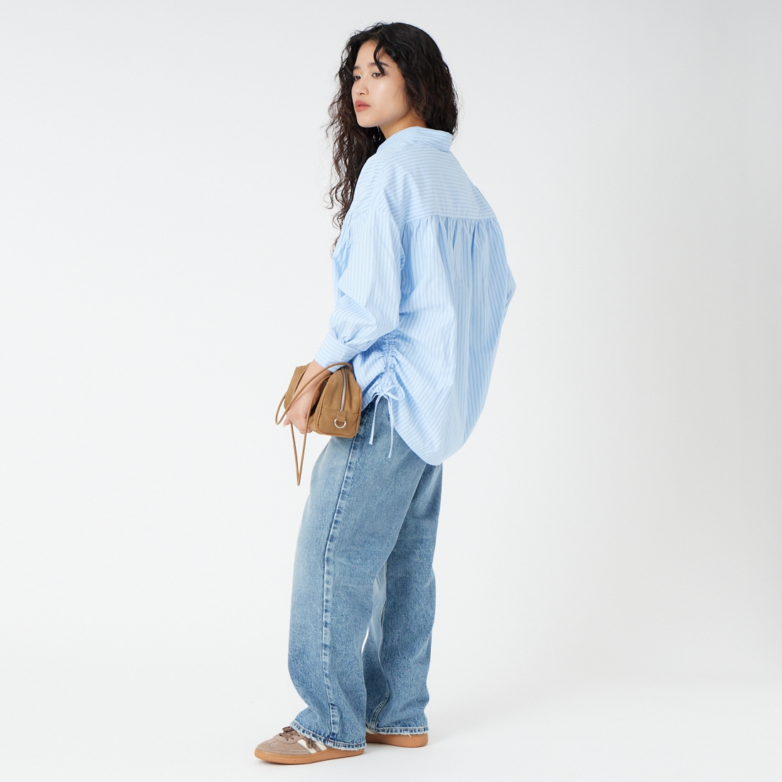 Jf Ready Made [ジェイエフレディメイド] シャーリングシャツ [3110306] 016 ﾎﾜｲﾄST