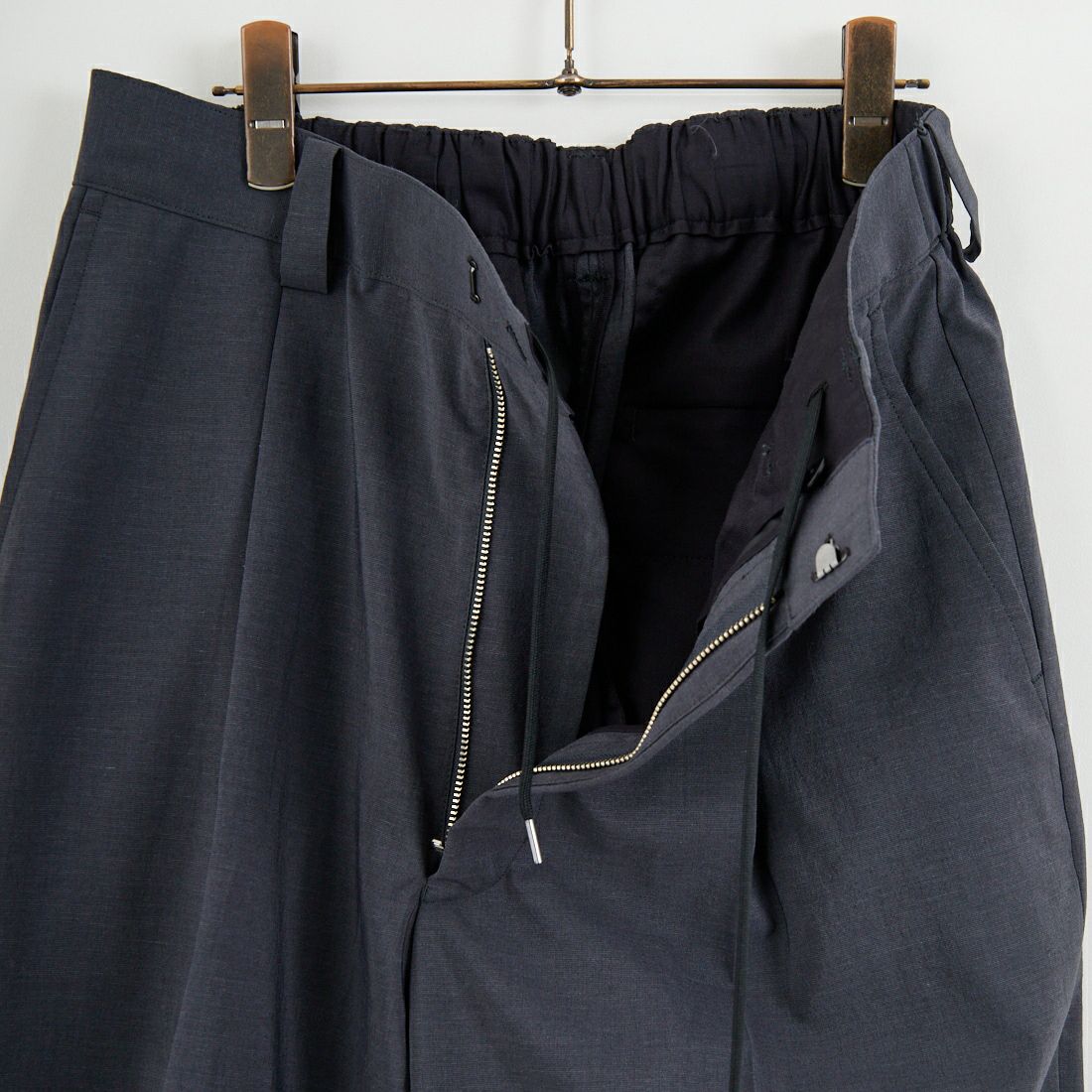 Noir Fabrik [ヌワールファブリック] オーバルワイドスラックス [NF-261-008] CHARCOAL