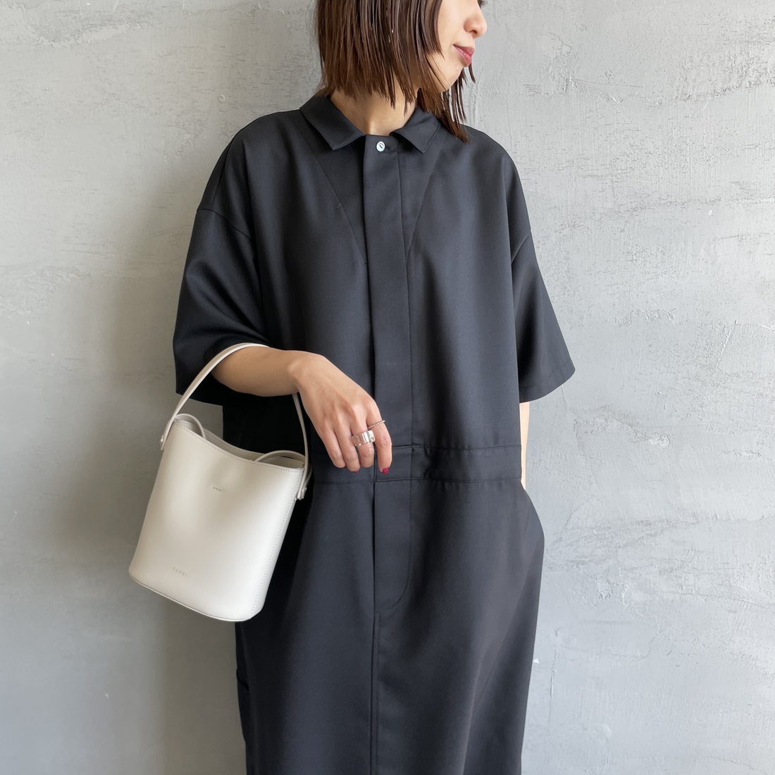 mizuiro ind [ミズイロインド] ペインターライクワンピース [1-250073