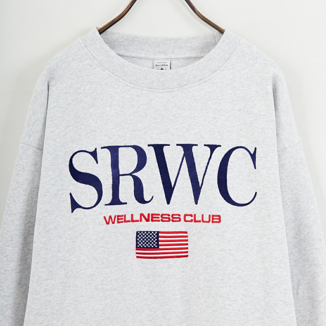Sporty&Rich [スポーティアンドリッチ] ノーティカル刺繍クルーネックスウェット [ST07163177] H.GRAY