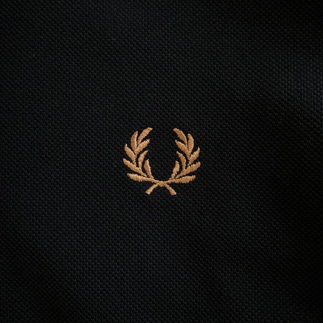 FRED PERRY [フレッドペリー] 別注 ツインティップライン ワイドシルエット鹿の子Tシャツ [FPM-26S-021JF] BLACK/DARK