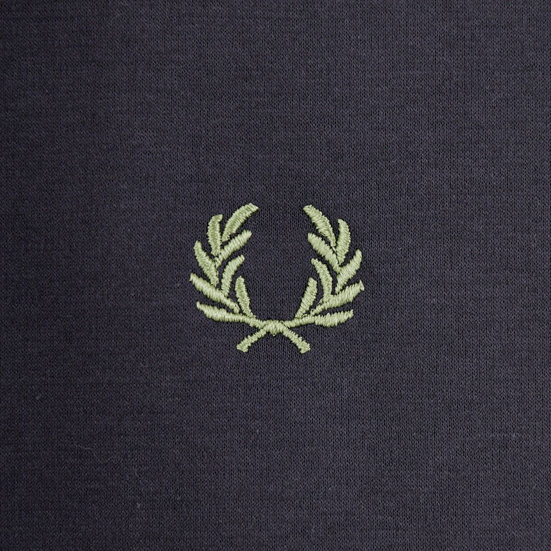 FRED PERRY [フレッドペリー] 別注 ツインティップライン ワンポイントロゴ刺繍 ショートポンチTシャツ [FPW-26S-034-JF] ANCHOR GRE