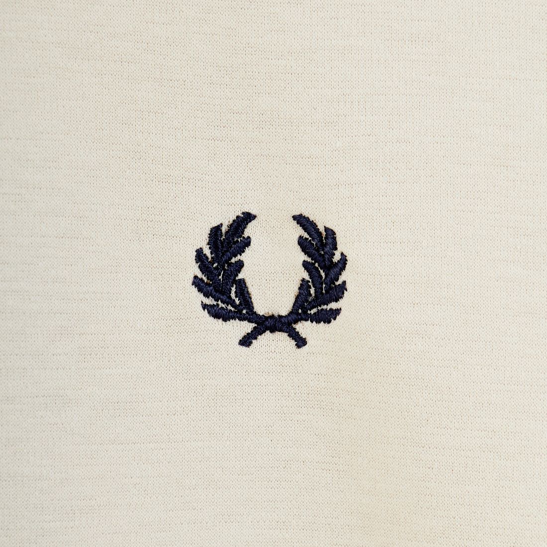 FRED PERRY [フレッドペリー] 別注 ツインティップライン ワンポイントロゴ刺繍 ショートポンチTシャツ [FPW-26S-034-JF] OATMEAL/SN