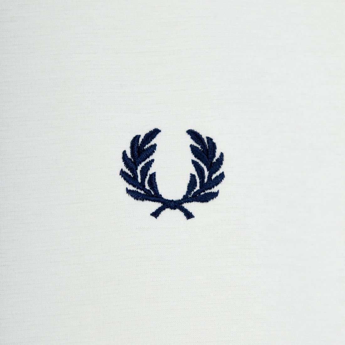 FRED PERRY [フレッドペリー] 別注 ワンポイントロゴ刺繍 ポンチドローコードTシャツ [FPM-26S-022JF] SNOW WHITE