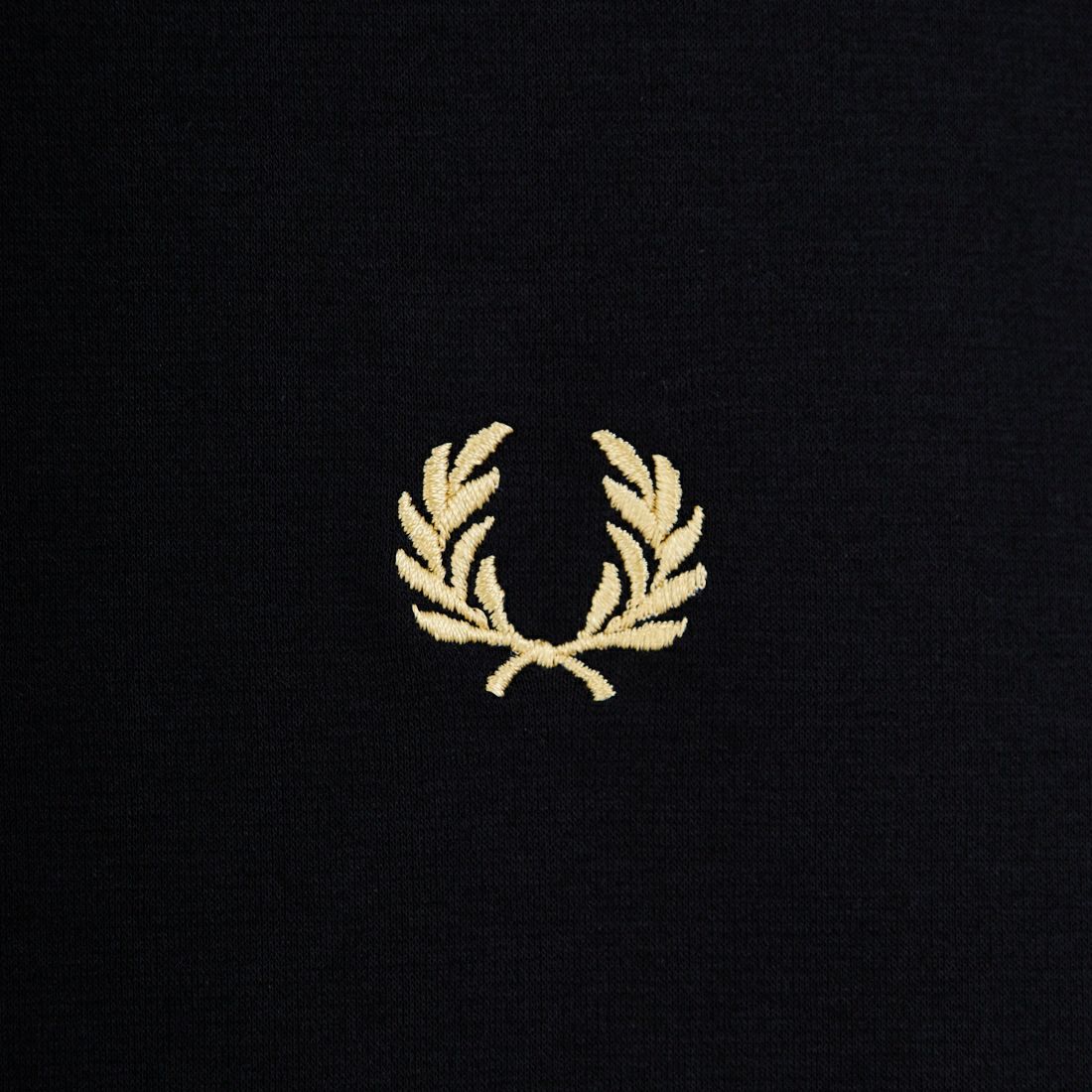 FRED PERRY [フレッドペリー] 別注 ワンポイントロゴ刺繍 ポンチドローコードTシャツ [FPM-26S-022JF] BLACK/CHAM