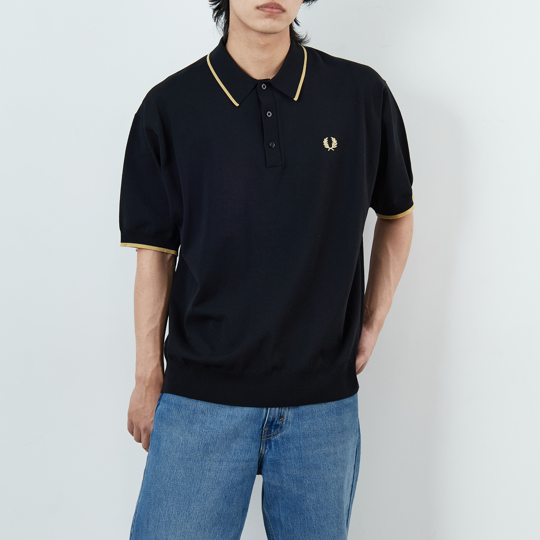 フレッドペリー サマーニットポロシャツ フレッドペリーサマーニット ポロシャツ fred perry トップ フレッド