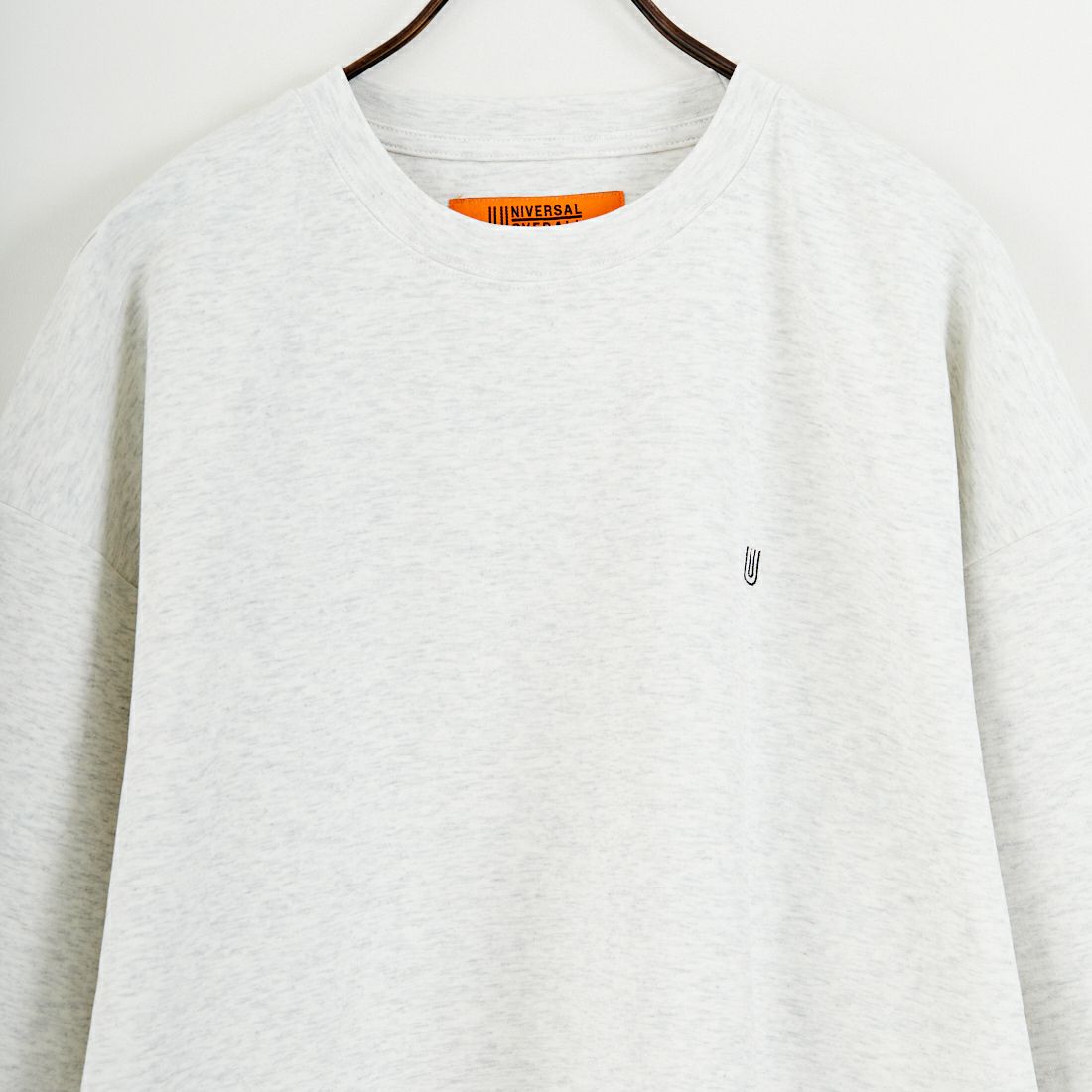 UNIVERSAL OVERALL [ユニバーサルオーバーオール] 別注 7分袖ドローコード付きポンチTシャツ [U2611280IN-JF] ASH