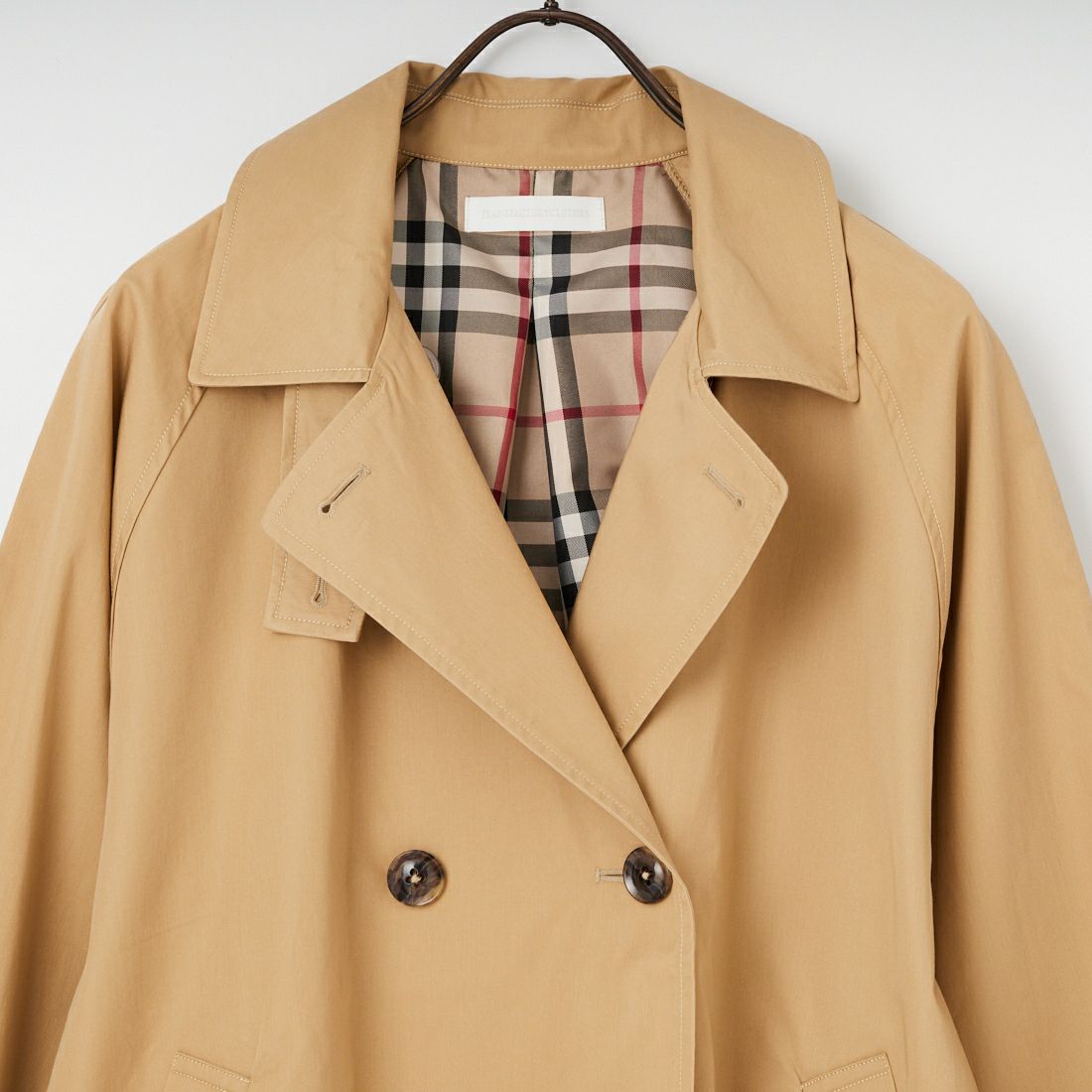 Jeans Factory Clothes [ジーンズファクトリークローズ] ミドル丈Aライントレンチコート [IN2-CT-6] 12 BEIGE