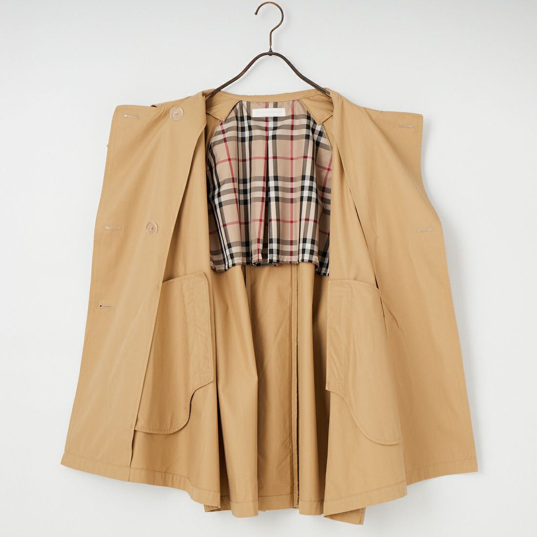 Jeans Factory Clothes [ジーンズファクトリークローズ] ミドル丈Aライントレンチコート [IN2-CT-6] 12 BEIGE