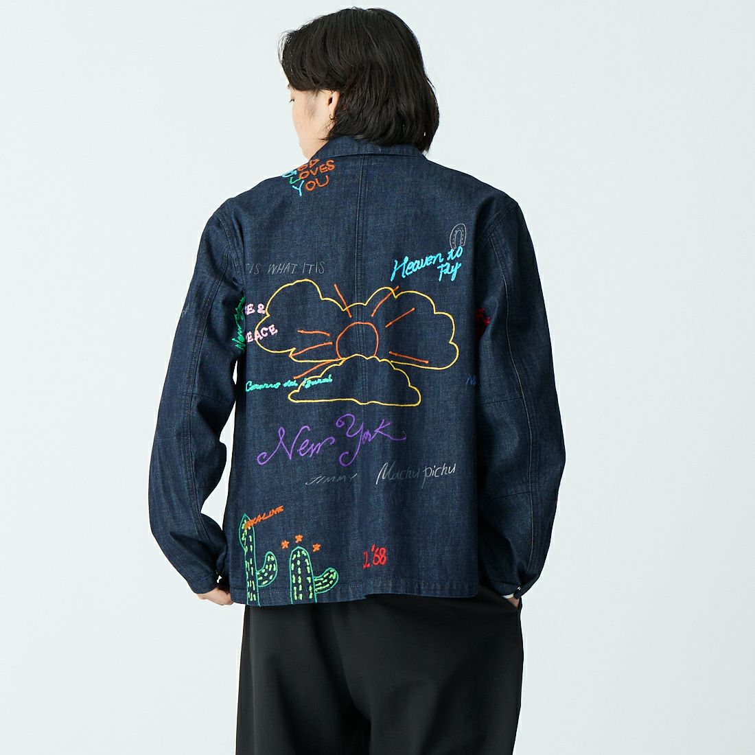 HELLO CALIF [ハローカリフ] デニムファティーグジャケット [661020] NAVY