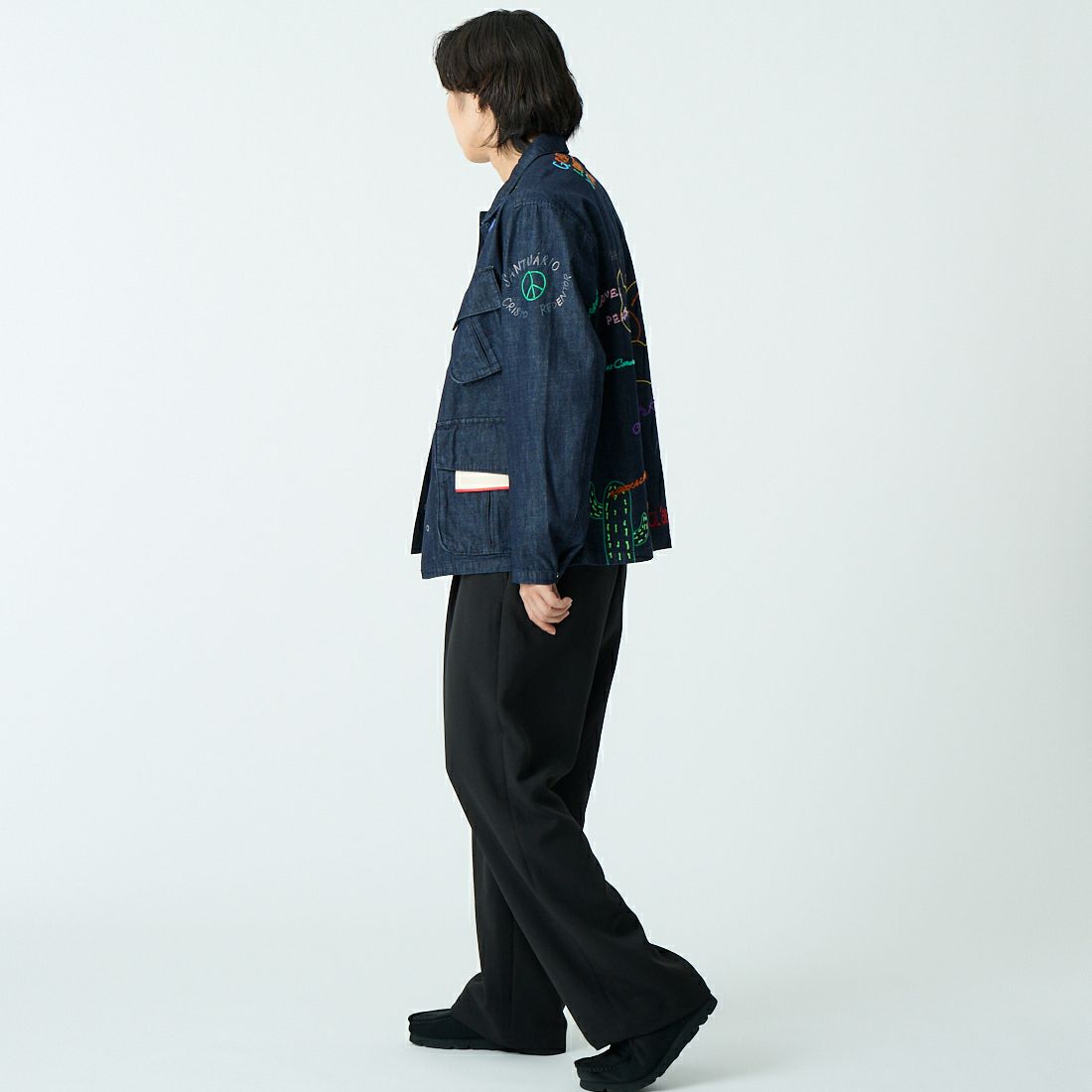 HELLO CALIF [ハローカリフ] デニムファティーグジャケット [661020] NAVY