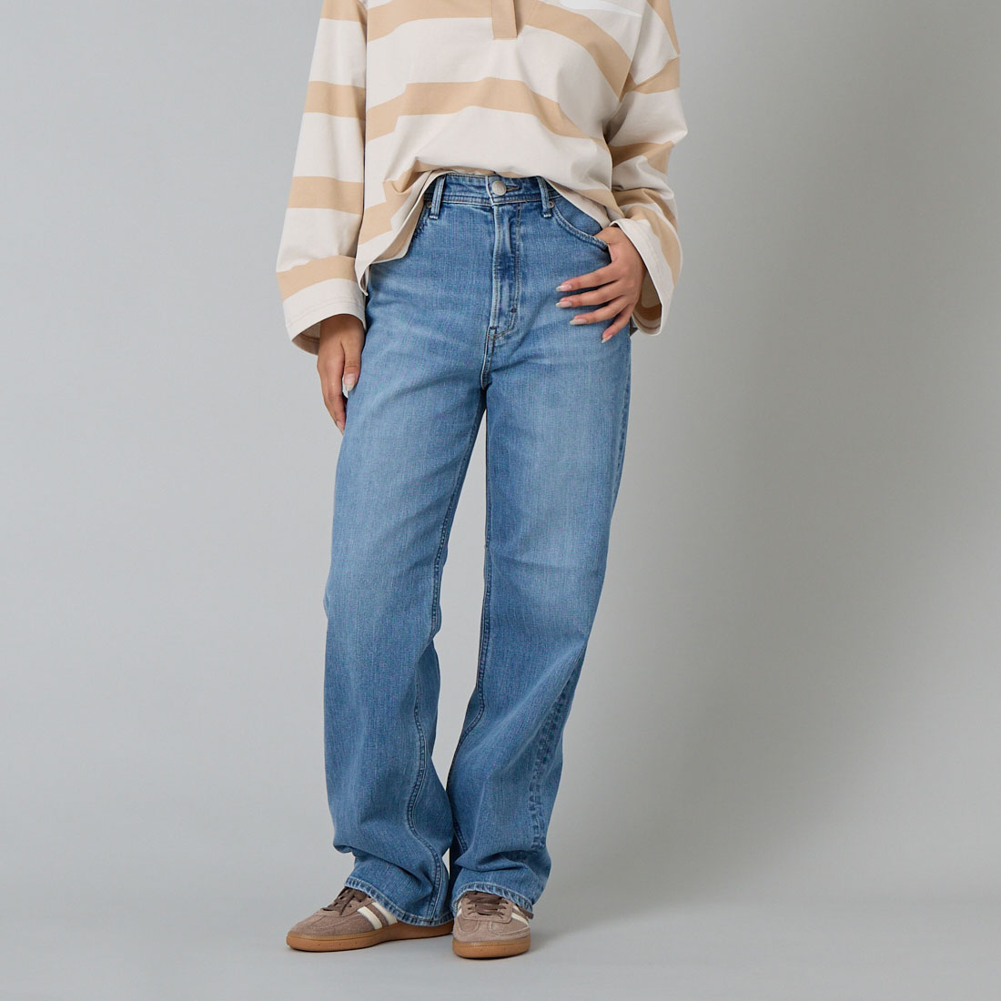 ヤヌーク　LEA ボーイズルーズ　ストレートデニムパンツ　24 ルーズ　レア YANUK｜LEA デニムパンツ BoysStraight CPS レア ボーイズストレート