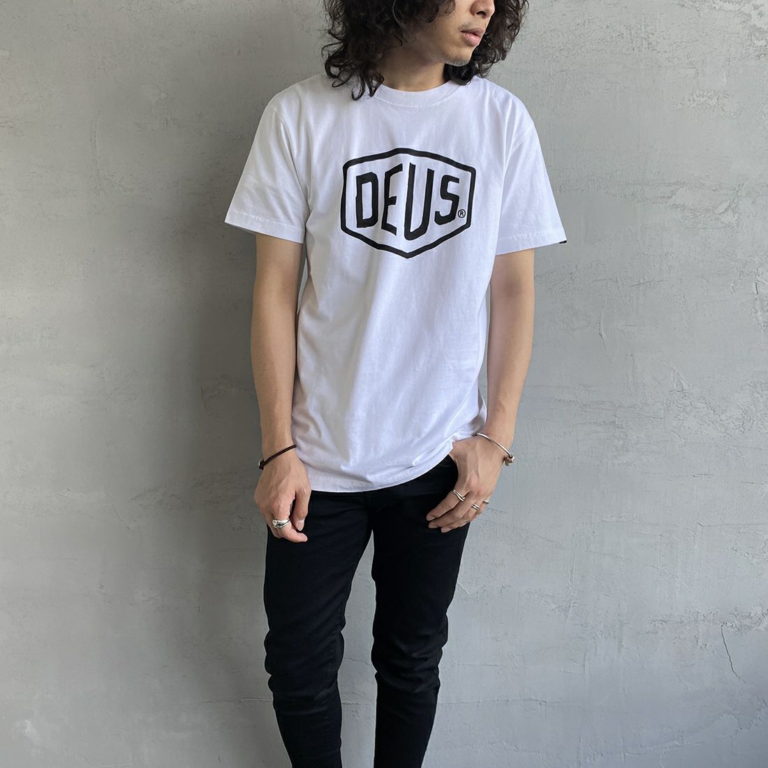 WHITE&&モデル身長：173cm 着用サイズ：S&&