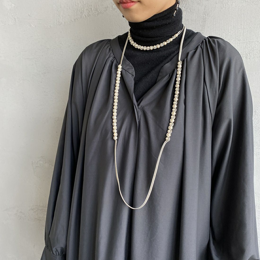 STELLA CIFFON [ステラシフォン] 3連ネックレス [AST-N81] 60 BEIGE